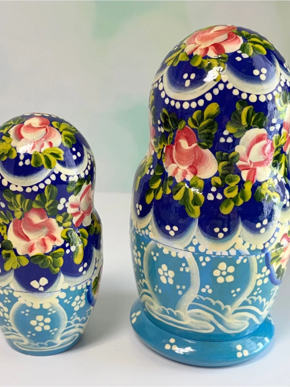 Signed Hand Painted Russian Matryoshka Nesting Dolls  Incomplete AS IS